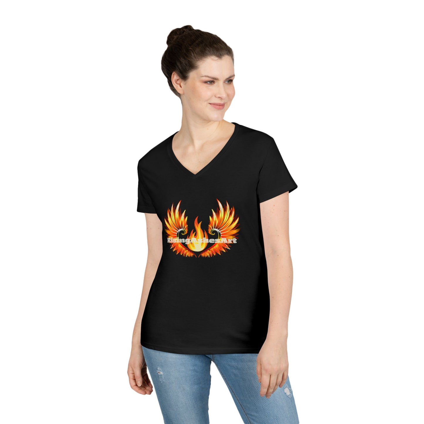 Logo Ladies' V-Neck T-Shirt