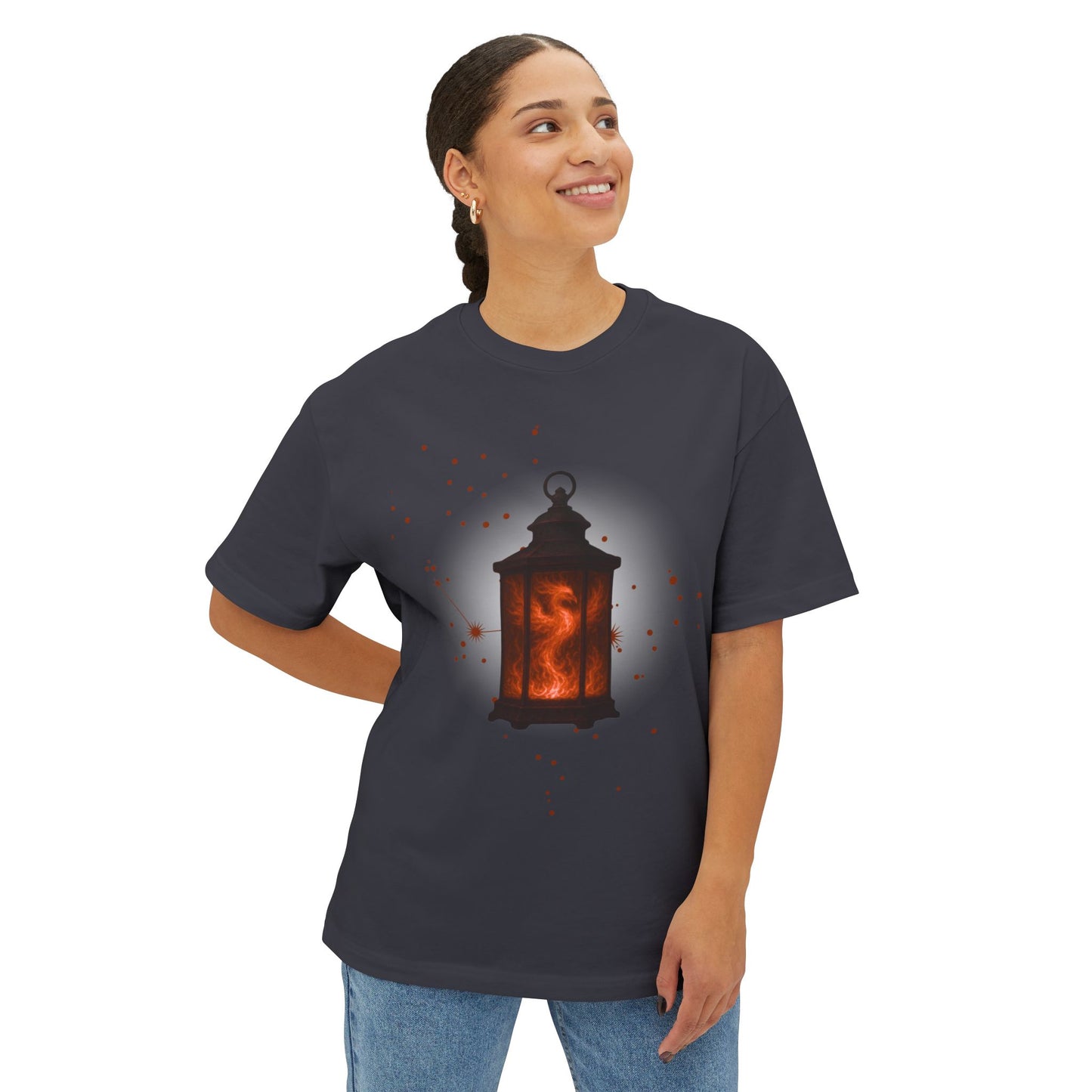 Pheonix Lantern Unisex Oversized Tshirt
