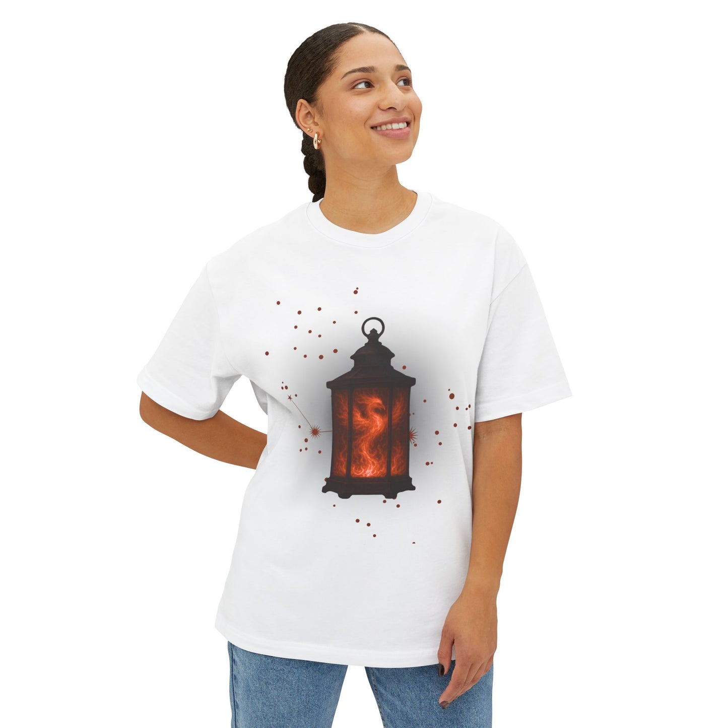 Pheonix Lantern Unisex Oversized Tshirt