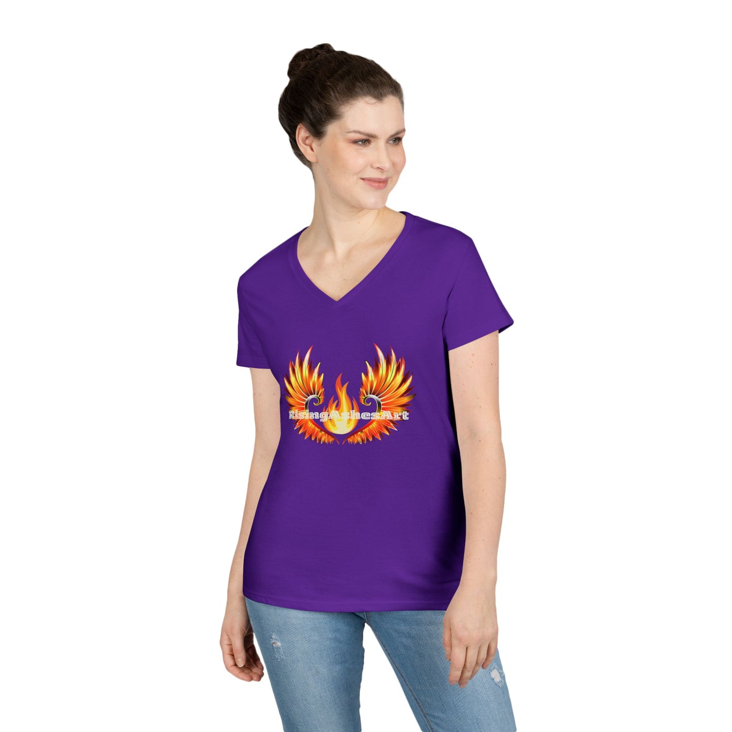 Logo Ladies' V-Neck T-Shirt