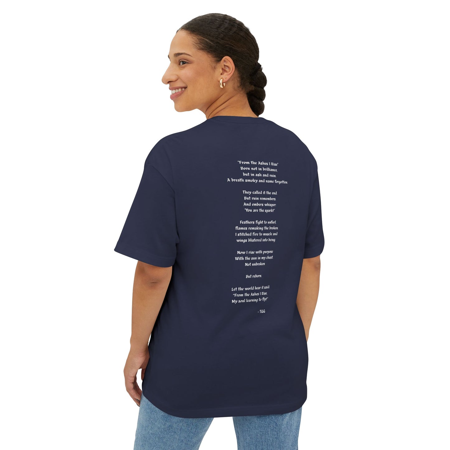 Flaming Wings Unisex Boxy T-Shirt