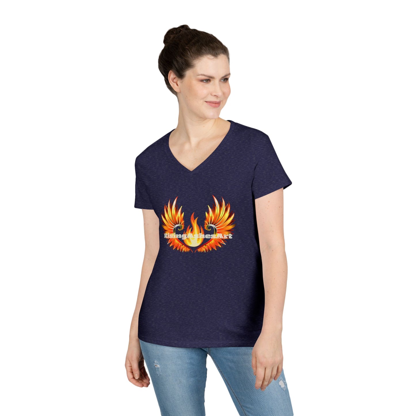 Logo Ladies' V-Neck T-Shirt