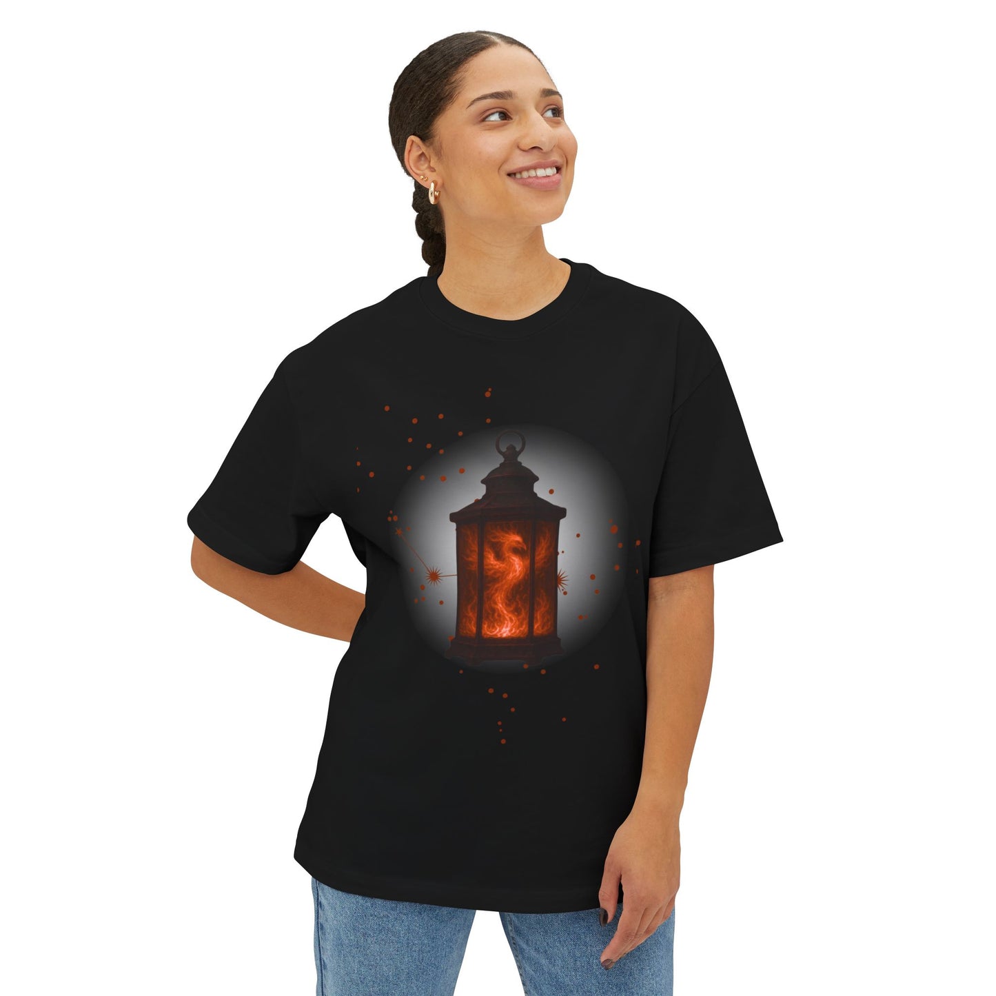 Pheonix Lantern Unisex Oversized Tshirt