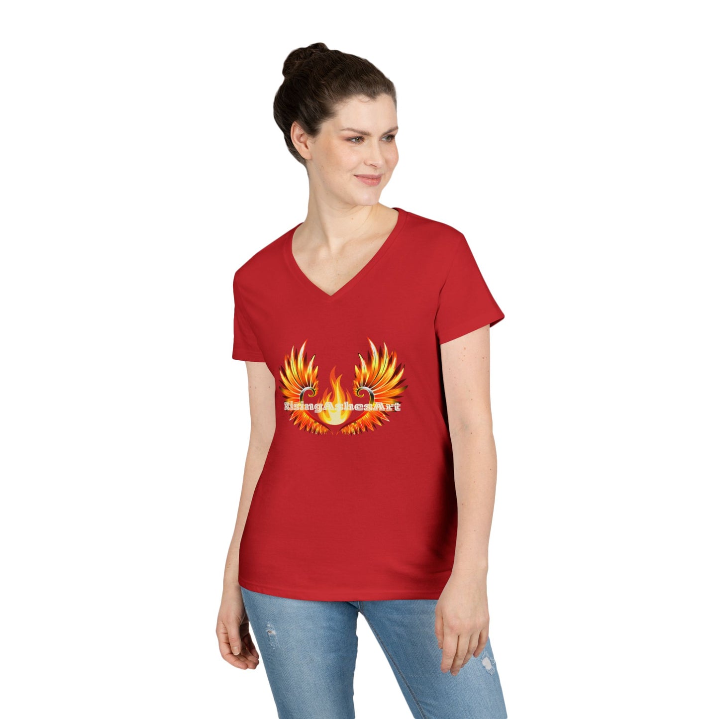Logo Ladies' V-Neck T-Shirt