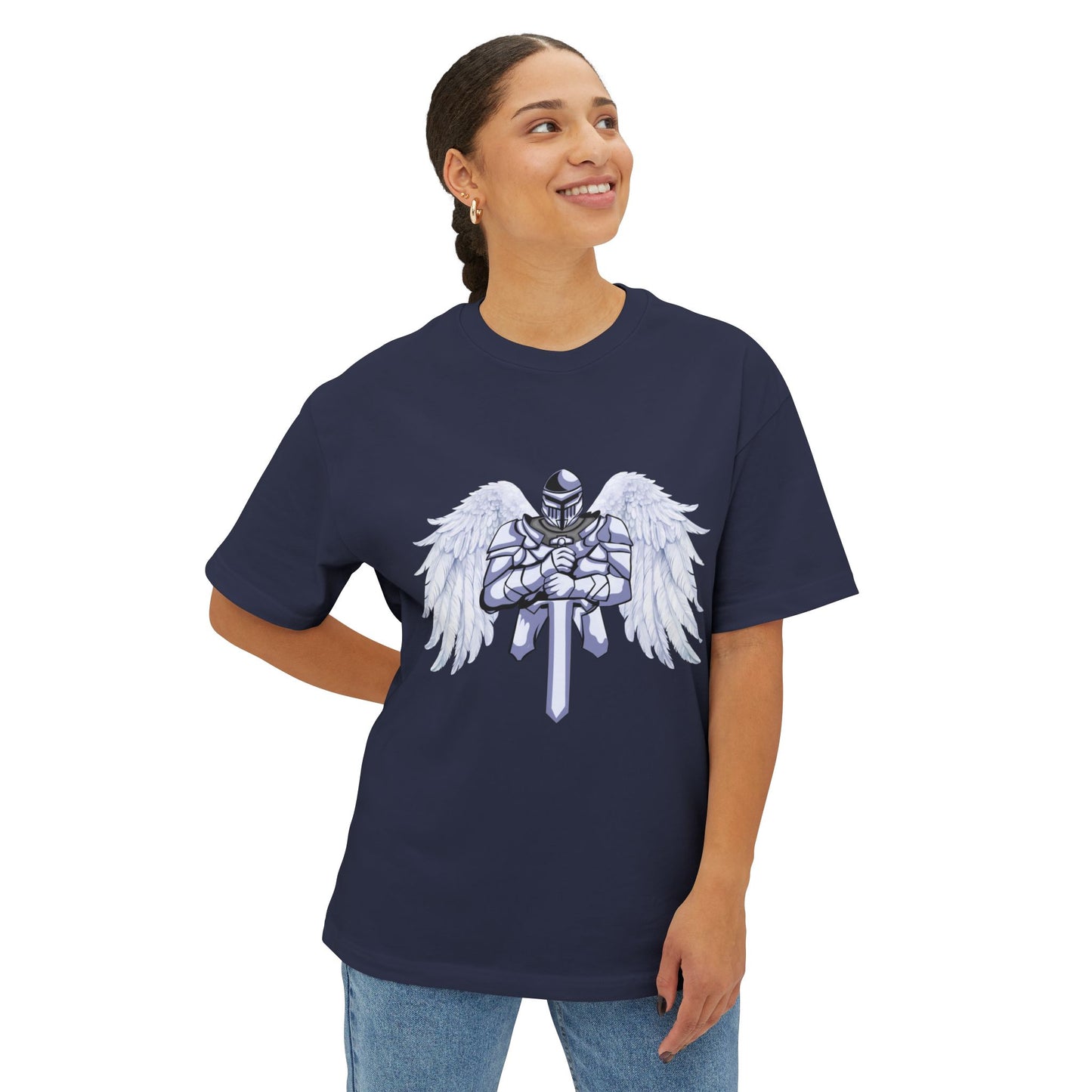 Winged Knight Unisex Boxy T-Shirt