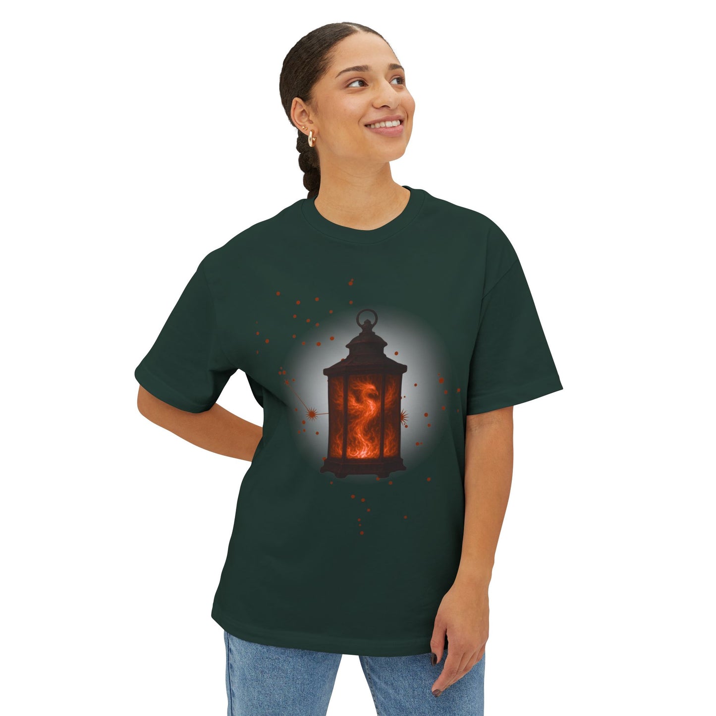 Pheonix Lantern Unisex Oversized Tshirt