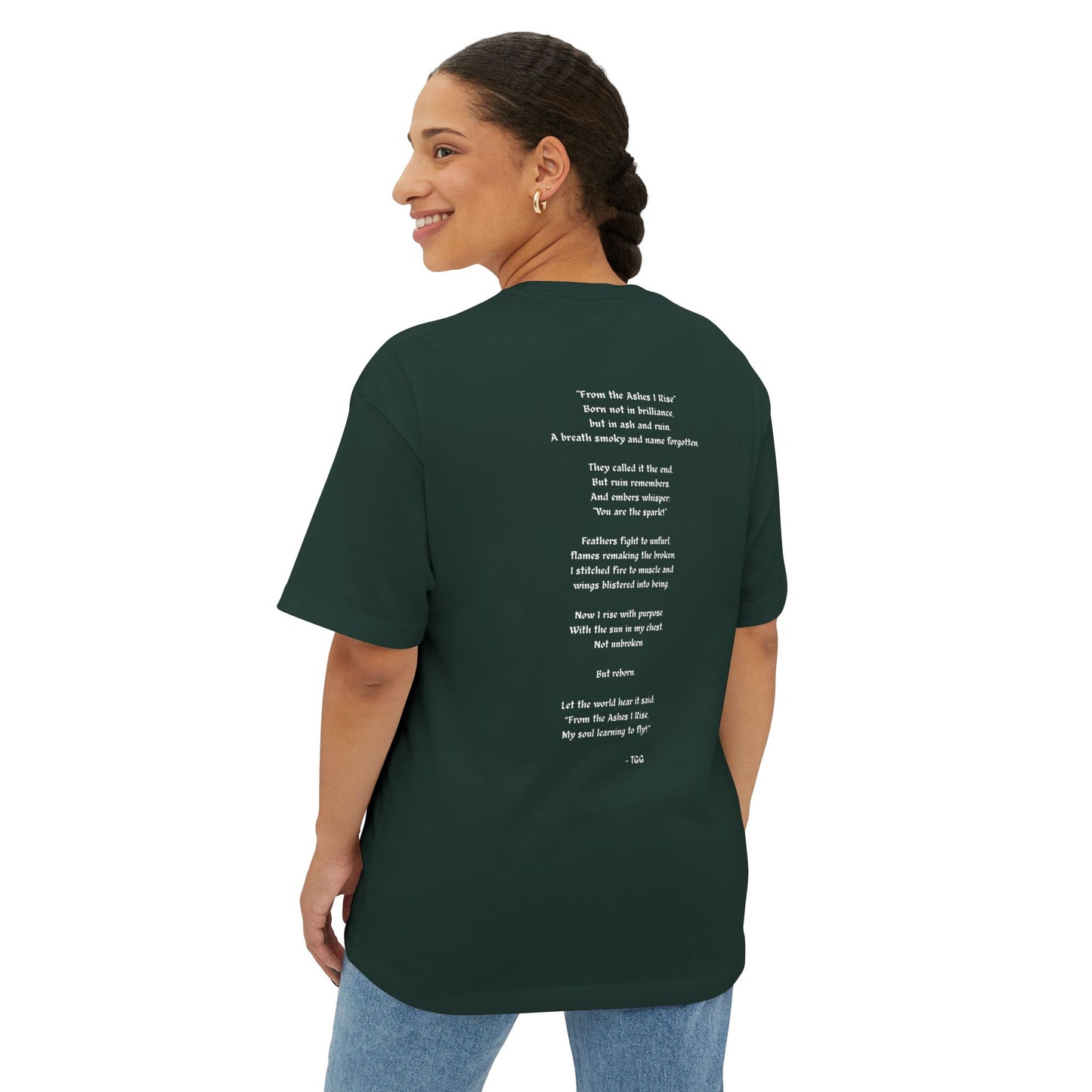 Pheonix Lantern Unisex Oversized Tshirt