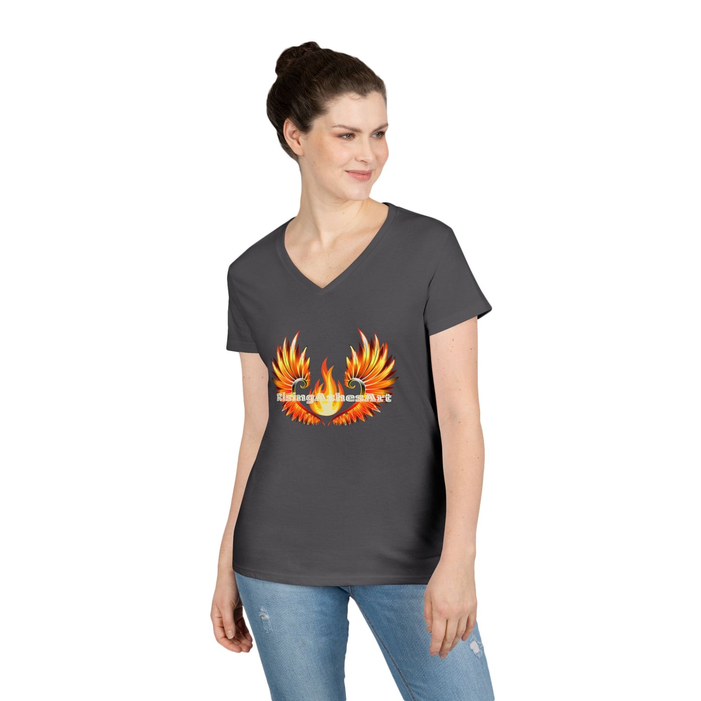 Logo Ladies' V-Neck T-Shirt