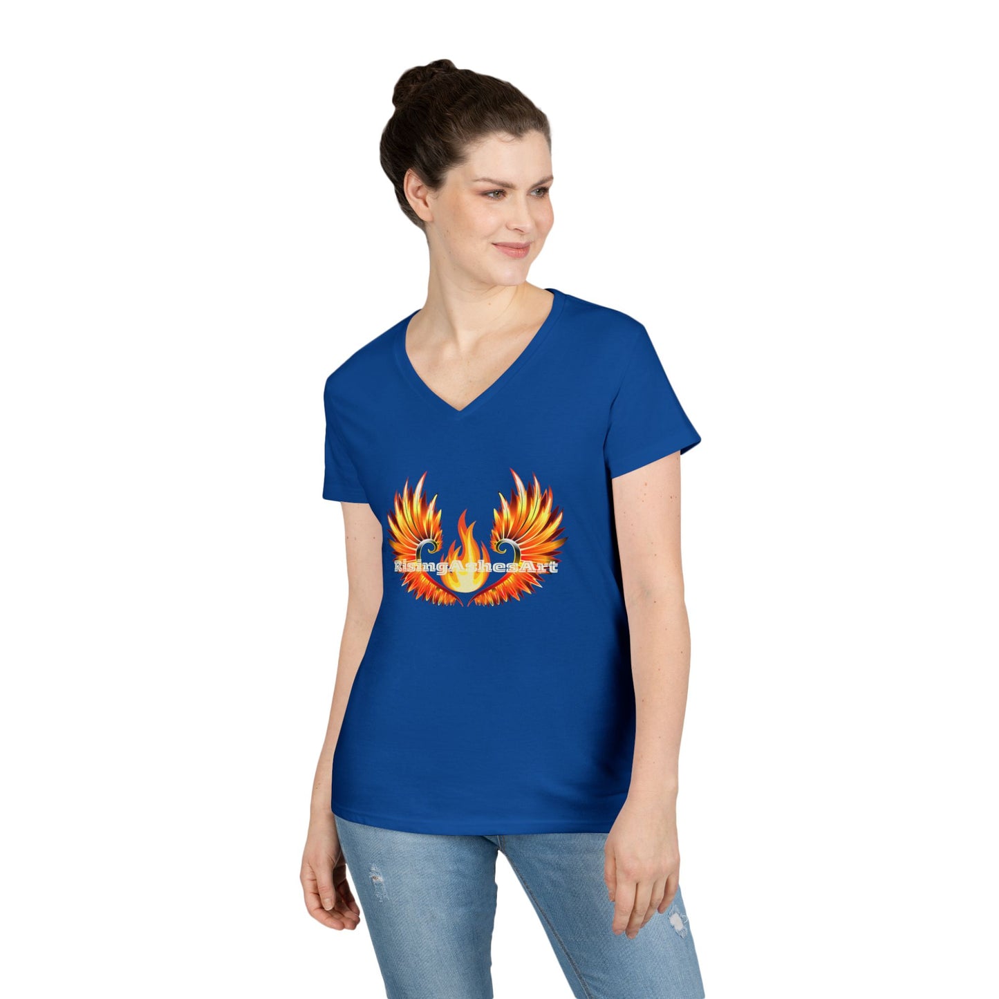 Logo Ladies' V-Neck T-Shirt
