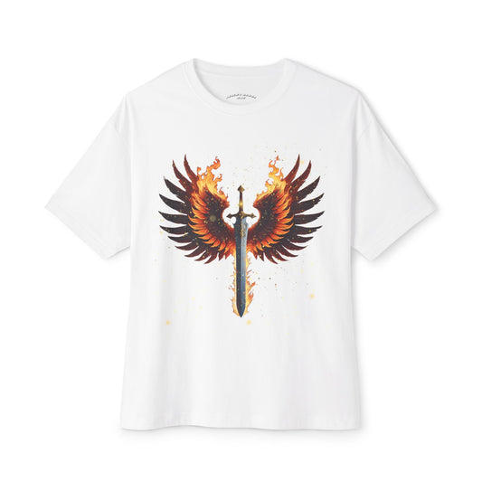 Fire Sword Unisex Boxy T- Shirt