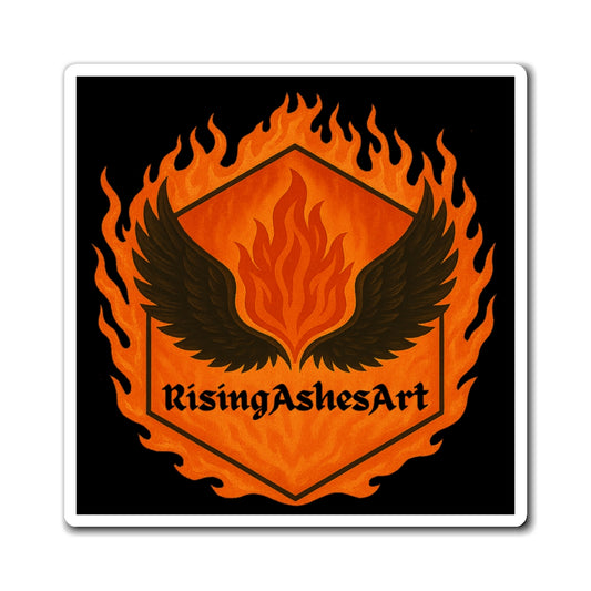 Flaming Wings Magnet