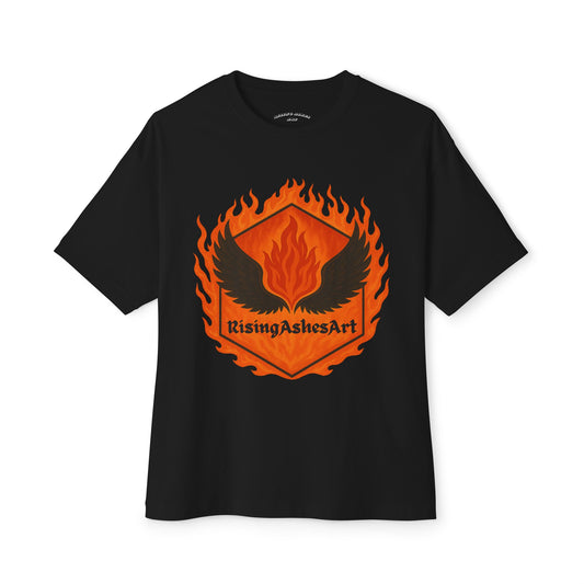 Flaming Wings Unisex Boxy T-Shirt