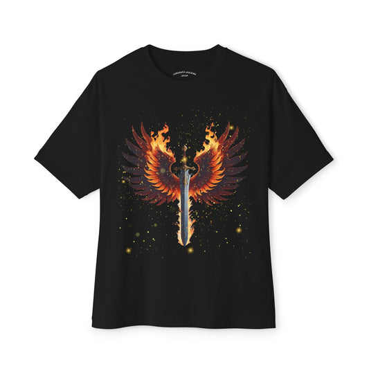 Fire Sword Unisex Boxy T- Shirt