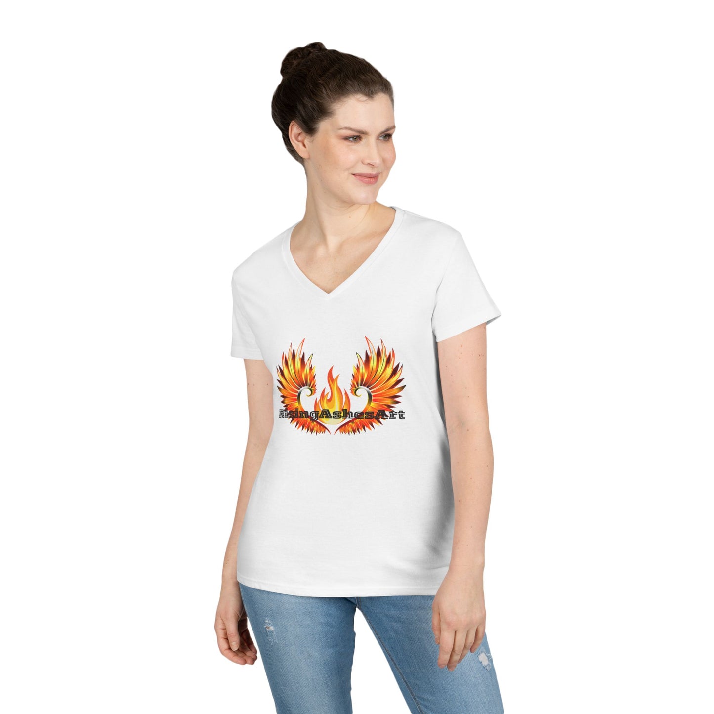 Logo Ladies' V-Neck T-Shirt